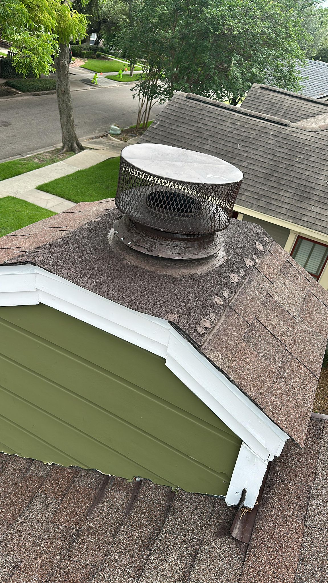 Houston chimney before 832 Home Service repair and cleaning