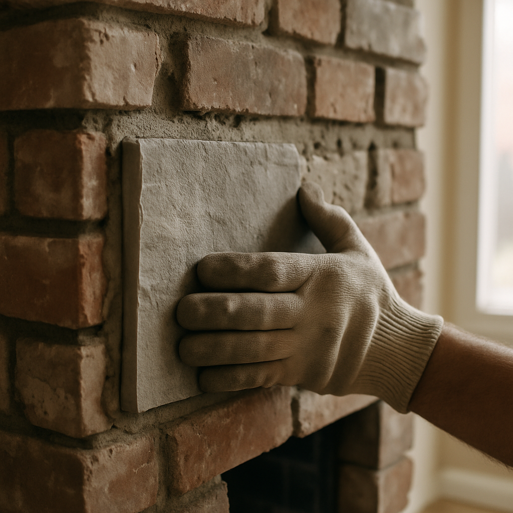 This section emphasizes that the existing surface must support the veneer before work begins, so showing hands-on surfac
