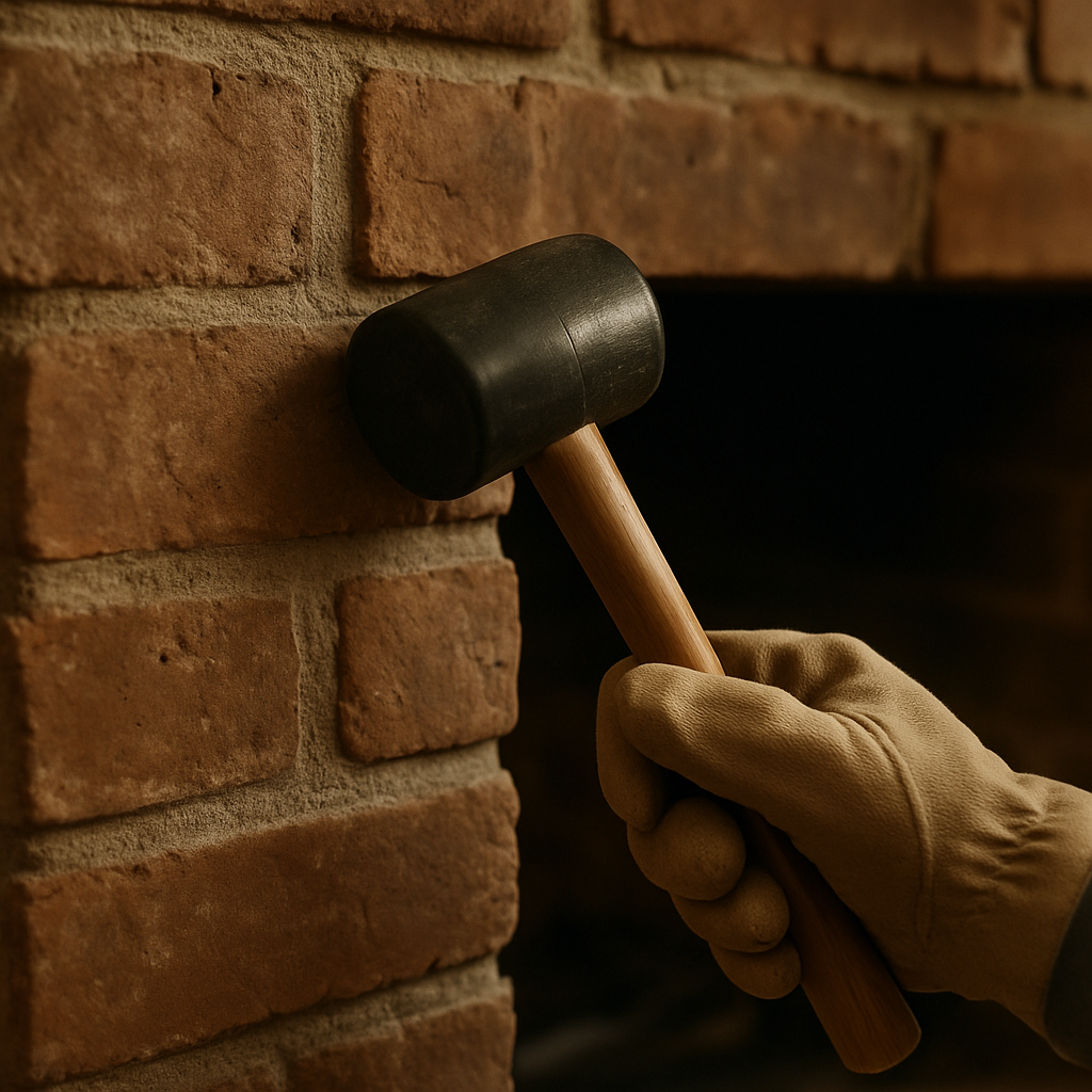 Pairing with slot-5, this image reinforces the 'surface suitability assessed first' message by showing inspection of the