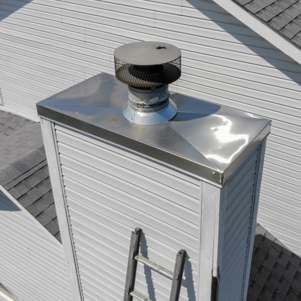 Chimney chase cover repair