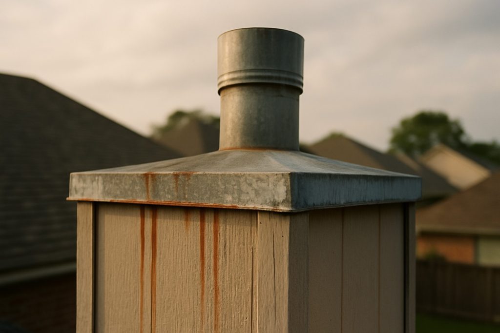 Chimney chase cover repair in Houston